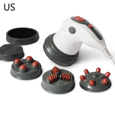 4 적외선 마사지 전기 바디 마사지 슬리밍 항 세포 라이트 기계 여성 전신 슬림 완화 도구, [01] Red wine-US plug