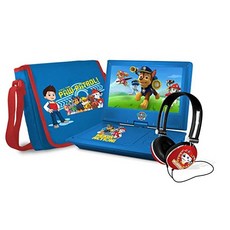 [미국] Ematic Nickelodeons Paw Patrol Theme 7-Inch Portable DVD Player with Headphones and Travel Bag