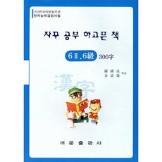 한자능력검정시험 6급2 300자, 어문출판사, 자꾸 공부 하고픈 책 모의고사문제집