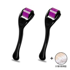 MTS 더마롤러 540니들 0.25mm x2개 +화장면봉100 메조 페이스롤러 홈케어 마이크로 니들 스탬프