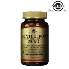 솔가 젠틀 아이언 180정 (베지캡슐) Solgar Gentle Iron 25mg 180Vcaps, 1개