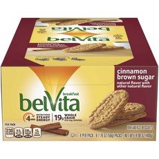 Belvita 브렉퍼스트 비스킷 시나몬 브라운 슈가, 8개입, 50g