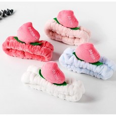 로에드 복숭아 극세사 세안밴드, 복숭아세안밴드(블루)