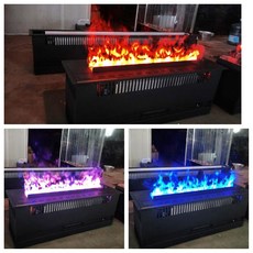 전기 난방 실내 120cm 벽난로 증기 3D