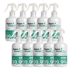 하이포메디 코로나 99% 살균력 인증 뿌리는소독제 살균제 살균소독제, 10개, 500ml