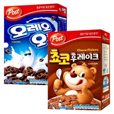 포스트 오레오 오즈 500g+ 초코후레이크 600g, 2개