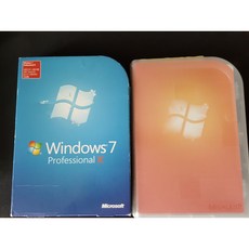 마이크로 소프트 윈도우7프로페셔널 K FPP 패키지 처음사용자용