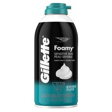 질레트 쉐이빙 폼 311g 6팩 센서티브 스킨 Gillette Foamy Sensitive Skin Shaving Cream 11 oz (Pack of 6), 1set