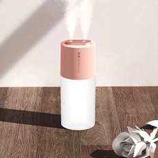 파세이션 트윈 미니 소형 초음파 차량용 사무실 무선 usb 탁상용 가습기, c타입(유선), 핑크