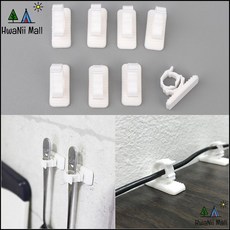 케이블선정리 PC방 전선줄 고정 부착식 집게형 헹거 랜선정리, 단일상품