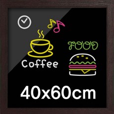 【赫1B】 블랙칠판 보드 40cmx60cm 음식점 카페 간판 MC_44 사무용품쇼핑몰 온라인사무용품 오피스몰, mc 월넛