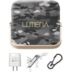 LUMENA7 루메나 7 일본 정품 1300 루멘 전용 파우치 순수 AC 어댑터 포함 LED 손전등 모바일 배터리 컴팩, 1