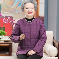 할머니경량패딩 60대 잠바 빅사이즈 중년 50대 어르신 퀼팅 엄마 여성 코트 70대