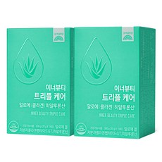 고려은단 이너뷰티 트리플케어 알로에 콜라겐 히알루론산 15p, 15정, 300g, 2개