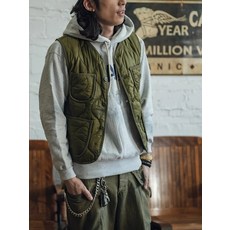 보안 보호복 보호 비 재고 나일론 퀼트 조끼 군복 경량 라이너 남성용, 없음