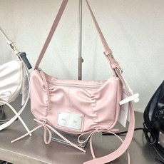 마뗑킴 하프셔링 리본 라운드 백 가방 BAG IN PINK MK2411BG002MPK