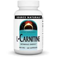 소스내추럴스 L카르니틴 500mg 30캡슐 미국직구, 1개
