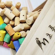 앵무새 장난감 막담아 코르크 DIY 새용품 새장난감, 오리지날 (5개입) 모양 랜덤, 1개