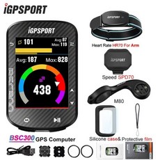 IGPSPORT BSC300 BSC 300 자전거 GPS 컴퓨터 사이클링 무선 속도계 컬러 스크린 지도 내비게이션 ANT 센서 주행 거리계, 11.BSC300 HR70 SPD70