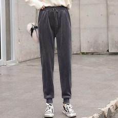 마이시즌 여성용 코듀로이 조거 팬츠
