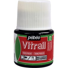 페베오 비트레일 스테인드 글라스 효과 페인트 45ml 병 - 크림슨, 1