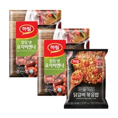 하림 요리비엔나 1kg 2봉+닭갈비볶음밥 450g, 단품