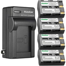 카스타 NP400 AC 벽 배터리 충전기 교체 코니카 미놀타 BC400 이미지 A1 A2 Dynax 5D 7D 디지털 카메라, 1 Charger + 4 Batteries, 1개