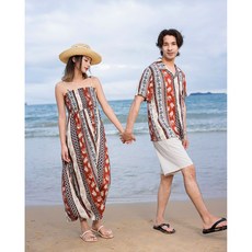 두근비치 에스닉 원피스 신혼여행 커플룩 바캉스 원피스 휴양지 커플룩 허니문 커플룩 휴양지 커플 바캉스룩 세트 바캉스룩 동남아 여행룩 베트남 여행룩 여름 휴가룩 베트남 바캉스룩