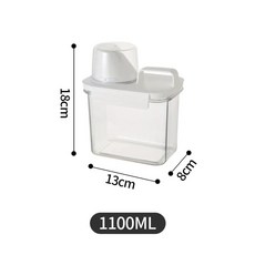 주방용 곡물 저장 탱크 쌀통 차 건조 과일 밀폐 용기, 3.1100ml, 1개