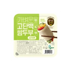 즐거운동행 가벼운 고단백 쌈두부(사각면) 100g, 6개