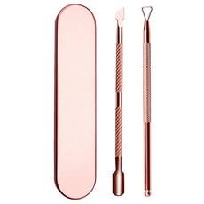 [독일] 926670 Cuticle Pusher Stainless Steel Pusher Scraper Spatula for Cuticle and Removal Gel Nail P, 단일상품