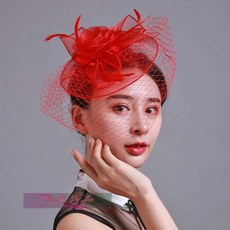 개화기모자 레이스 머리장식 신부 헤어소품 베일 망사 액세서리