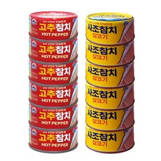 삭제 사조 살코기참치 85g 6개 + 고추참치 85g 6개, 1개