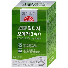 고려은단 퓨어 rTG 알티지 오메가3 EASY 이지 (401mg x 60캡슐) [30일분], 60캡슐 X 1개(1개월분)