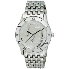 August Steiner Mens CN004S Round Kennedy Half Dollar Bracelet Watch PROD60008344
