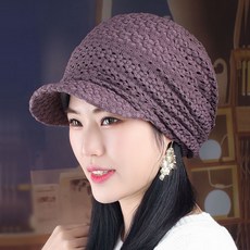 글로벌케이 겨울비니모자 겨울니트모자 가을 팔각모 플라워 귀목 베레모자 벙거지 캐쥬얼 숏 페도라 패션 메쉬