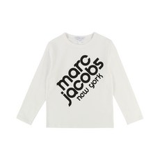 리틀마크제이콥스 로고 긴팔 티셔츠 W25330_off white