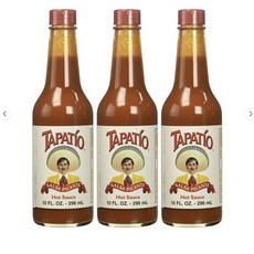 Tapatio Salsa Picante Hot Sauce 타파티오 살사 피칸테 핫 소스 10oz (296ml) 3팩, 3개, 296ml