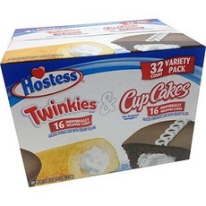 호스티스 버라이어티팩 트윙키 컵케익 대용량 32개입 Variety Twinkies Cupcakes 32ct, 1.336kg, 1개