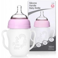 푸티 아티 실리콘 아기병 손잡이 BPA 프리 5.5 fl oz [핑크], 단일상품, 단일상품