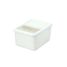 펄금속 쌀통 10kg용 서랍 수납 1홉 컵 포함 슬라이드 덮개 일본제 화이트 HB5424, 1개