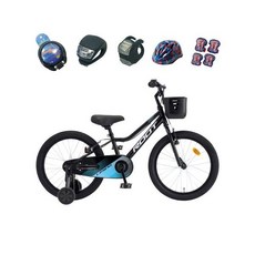 KOR [완전조립발송/사은품증정] 루트 20인치 MTB 스타일 어린이 네발 보조바퀴 자전거 2024 삼천리자전거 레스포, 블랙