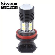 높은 전원 높은 품질 H11 H8 자동차 LED 12 SMD 5050 헤드 라이트 낮은 빔 빛 프로젝터 안개 역 전구 알루미늄 주택 12v, 1개(A0), H8(A0), 단일(A0)