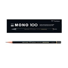 톰보 모노 100 연필 12개입 펜슬 필기 미술 스케치용, 5B (12개입)