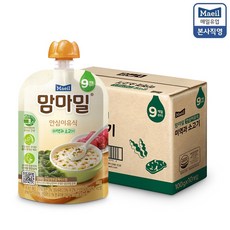 맘마밀 안심 이유식, 미역과 소고기, 100g, 20개