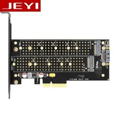 [해외] JEYI SK7 M.2 NVME SSD NGFF PCIE X4 어댑터 M 키 B 키 듀얼 인터페이스 카드 지원 절 PCI EXPRESS3.0 듀얼 전압 12 볼트 3.3, 상세내용표시