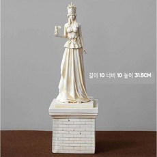 JINGHENG 여신조각상 석고수지 천사 장식품 공예품 테이블 소품, 31.5cm 엘레강스 레나