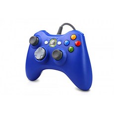 Microsoft Xbox 360 및 360 Slim / Windows 7/8/10 (파란색)과 호환되는 Vinklan 유선 Xbox 360 컨, 단일상품, 단일상품