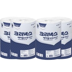 크리넥스 물에잘녹는 에어셀 점보롤 화장지 롤당 300m 4롤 4팩 총 16롤 45388, 1세트