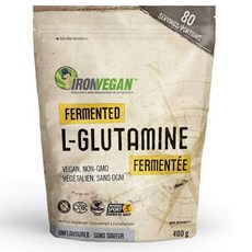 Iron Vegan L 글루타민 영양제 L-glutamine Powder Unflavoured 400g, 1개